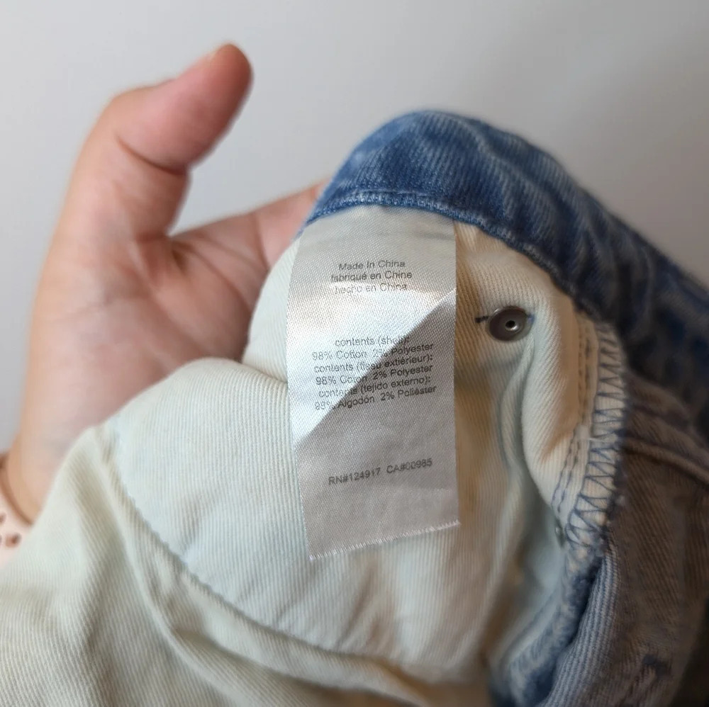 WEWOREWHAT Medium Wash Straight Leg  High Rise Denim Pants Women 27 - Picture 6 of 10